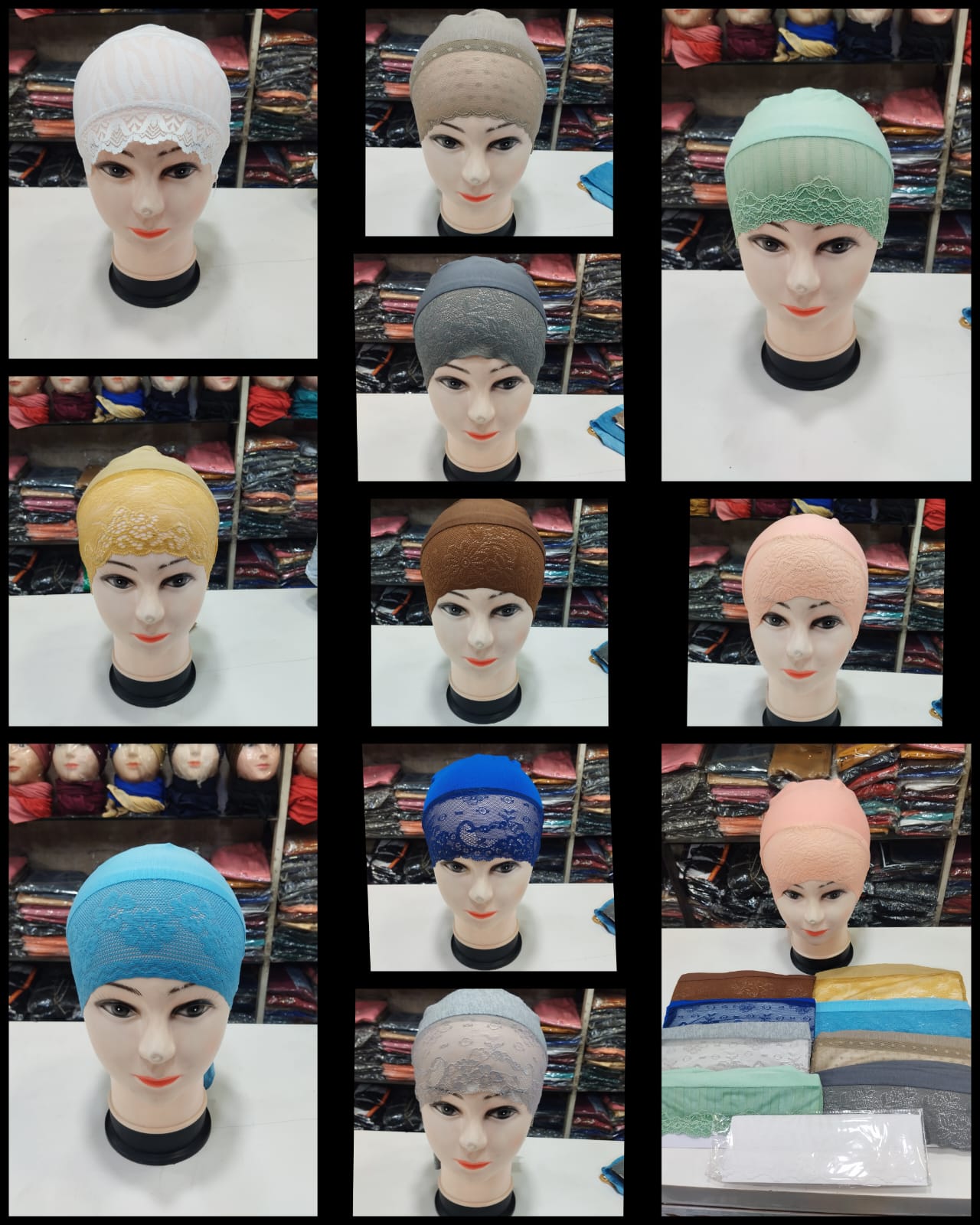 Hijab Cap with Net Design