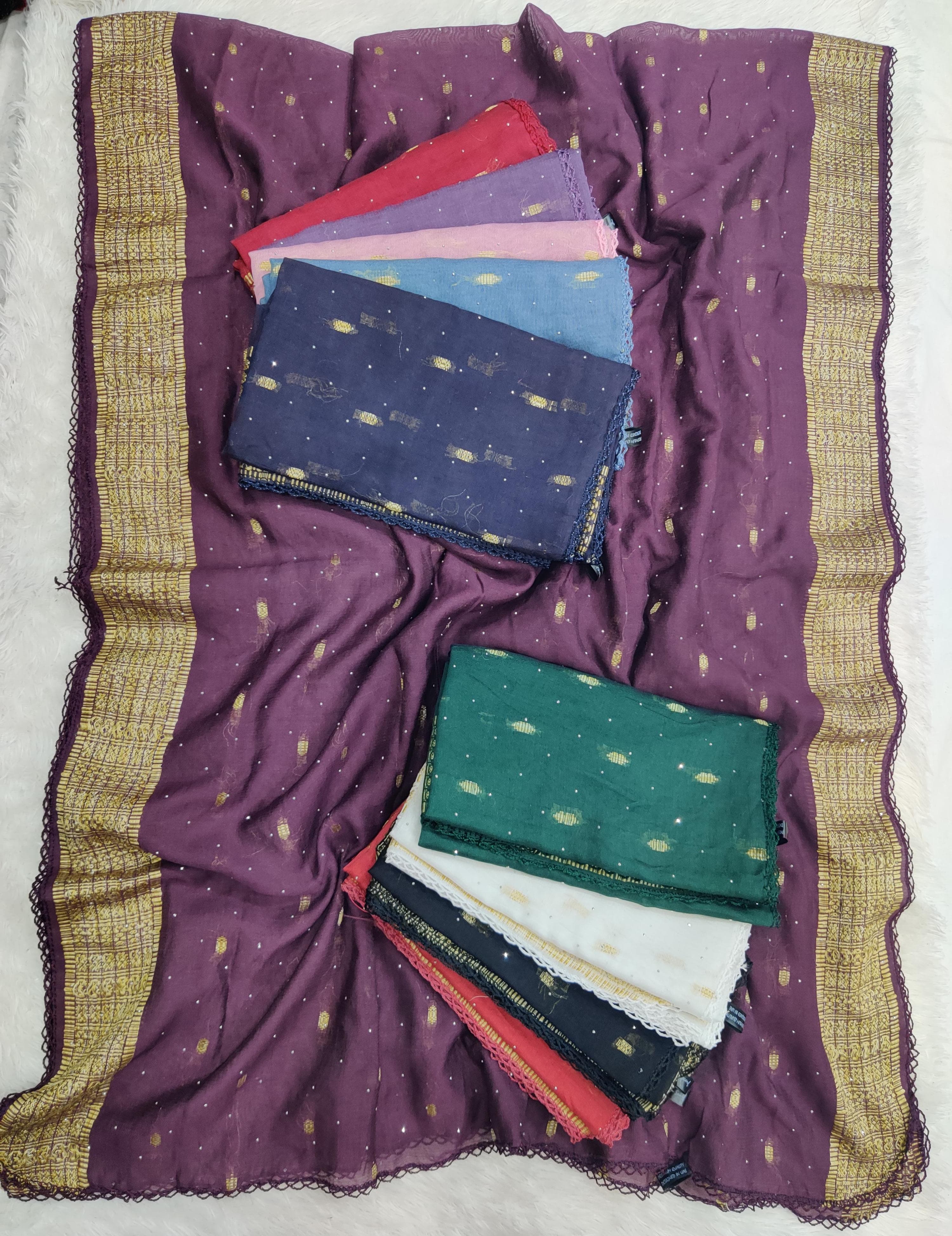 New design of premium cotton Banarasi dupatta style