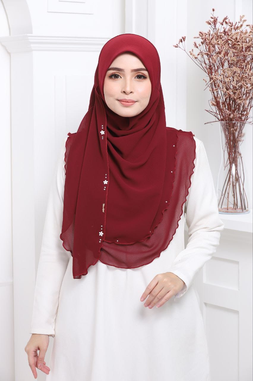 Chiffon 2  Layer Adult Makhana  with hanging