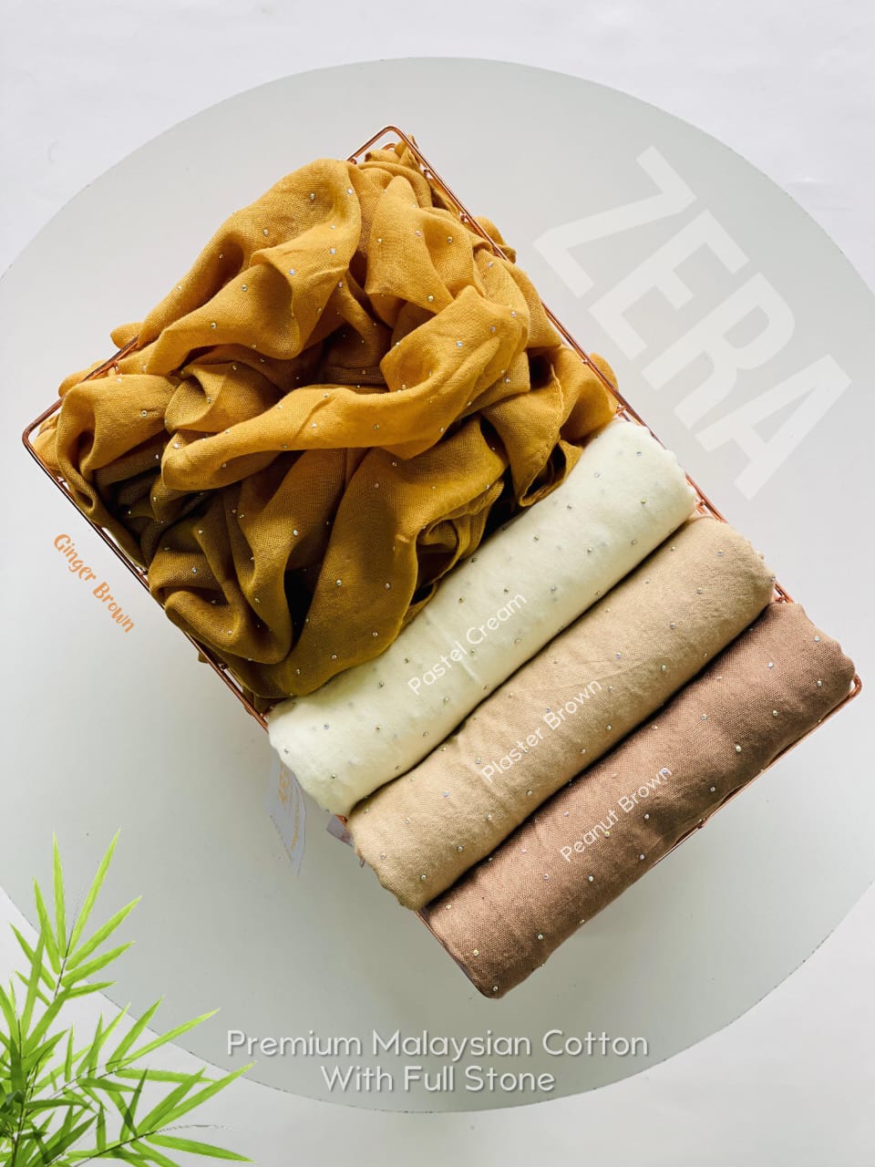 ZERA _PREMIUM MALAYSIAN COTTON WITH FULL CRYSTAL STONE