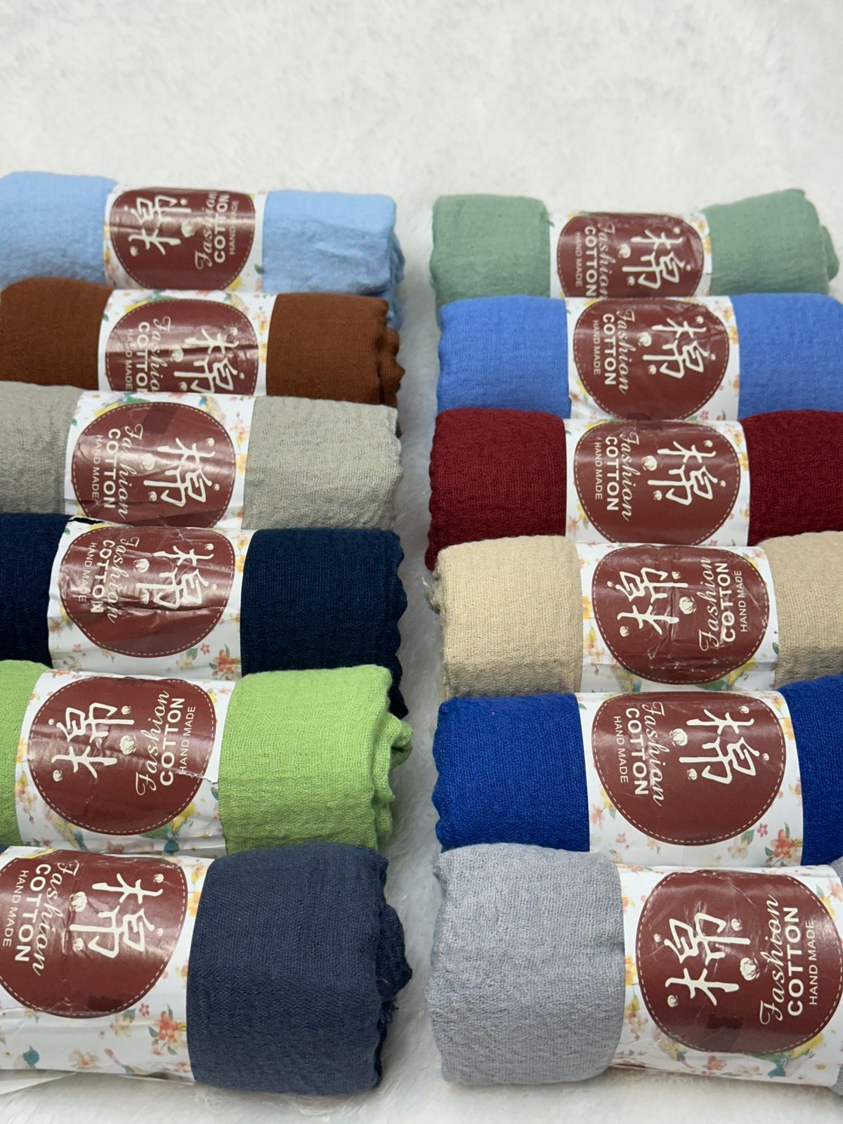 New colors of cotton crinkle