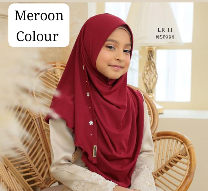New pattern launched 💕💕💕   Kids scarf look ready to wear hijab