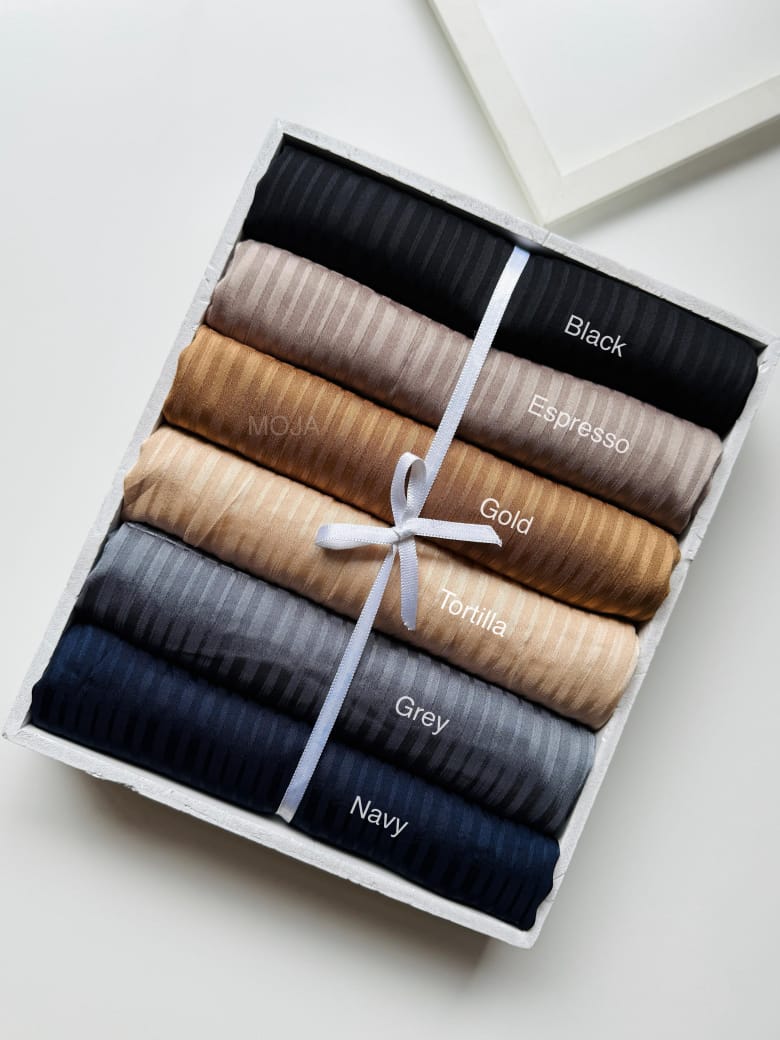 *Imported premium Organza shimmer stripes *