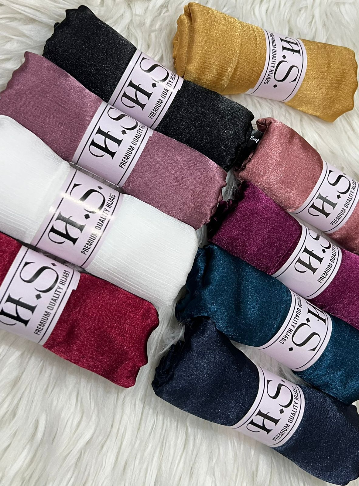 Good quality Muna satin hijabs
