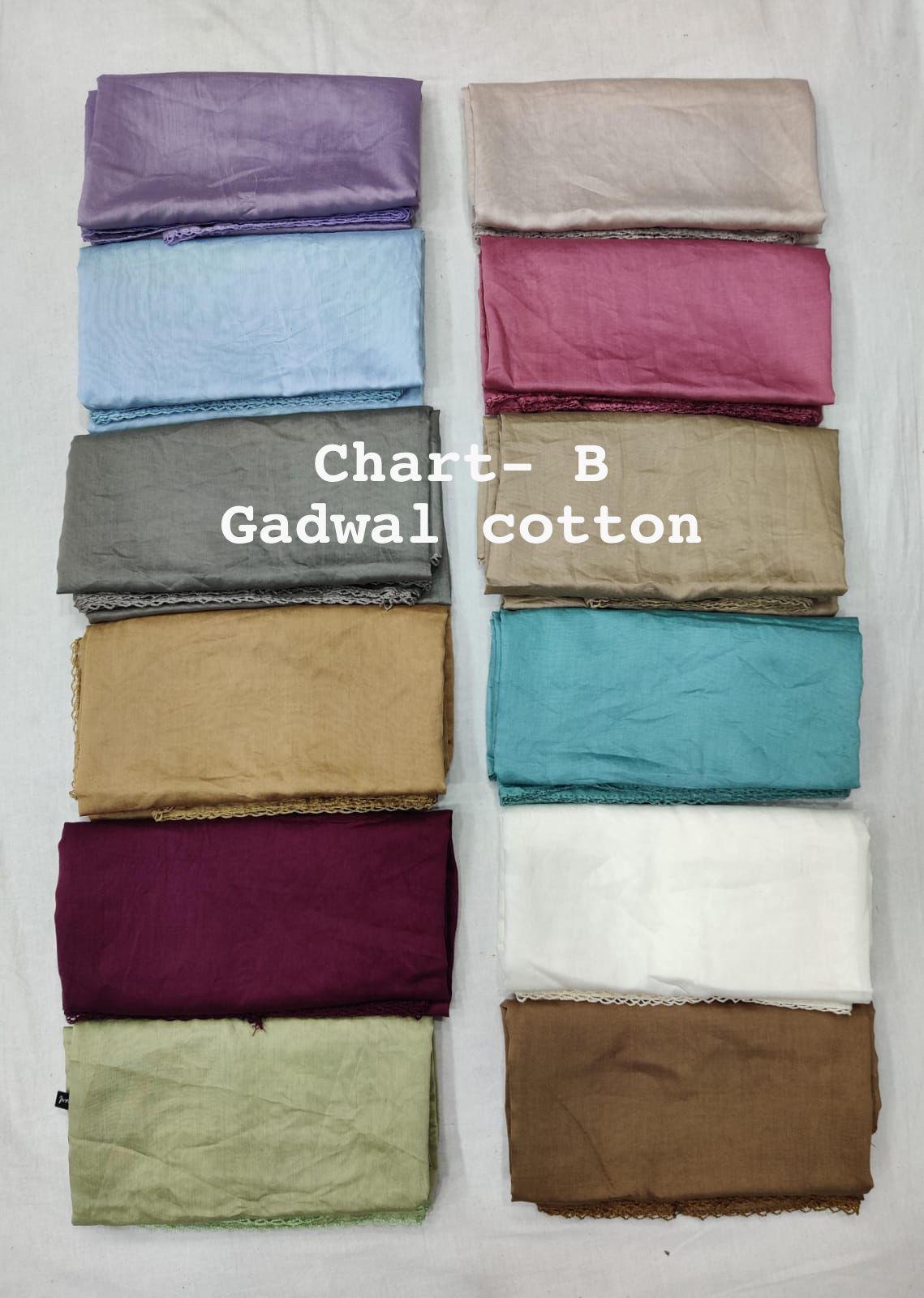 GADWAL COTTON CROCHET 24 COLOURS