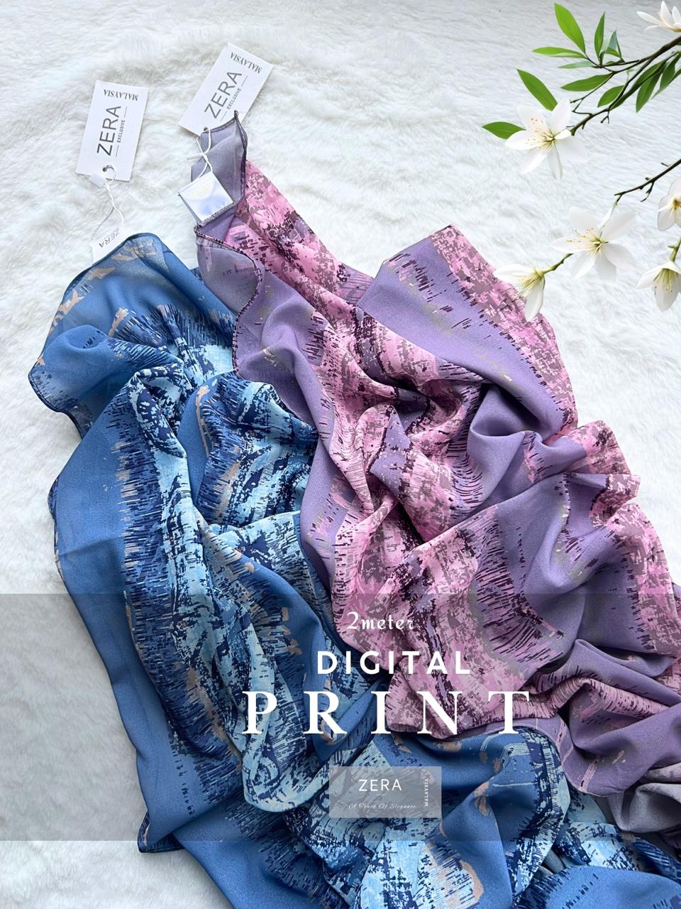 ✿ Zera Digital Printed Malaysian Georgette ✿