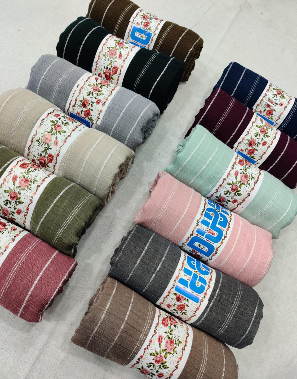 New Premium cotton white stripes…