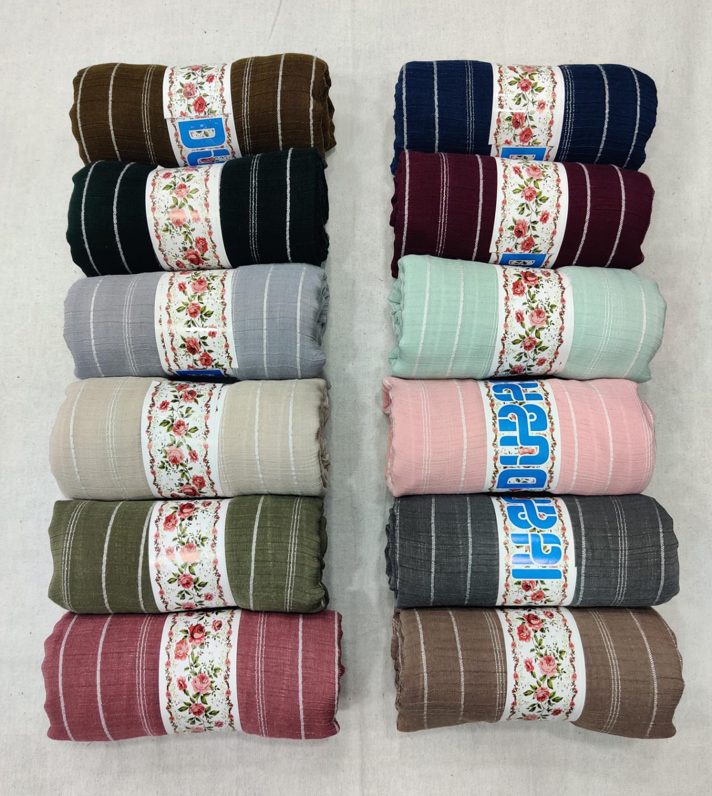 New Premium cotton white stripes…