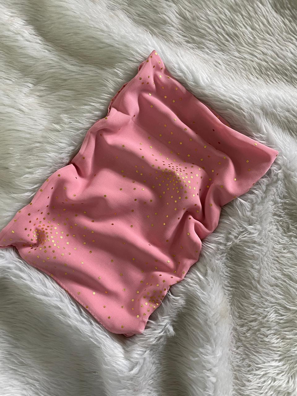 Heavy chiffon foil printed hijab