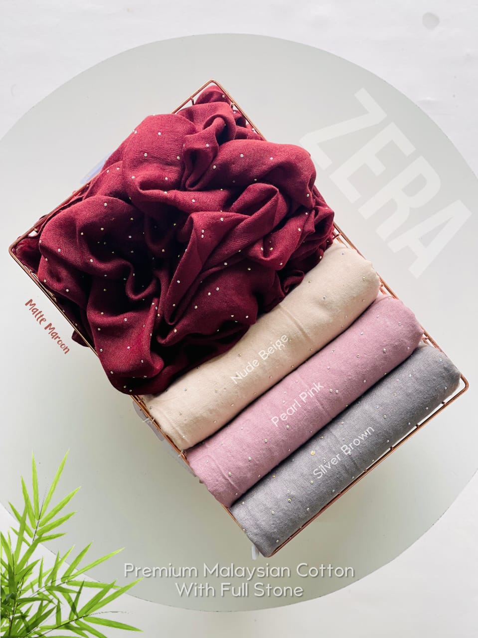 ZERA _PREMIUM MALAYSIAN COTTON WITH FULL CRYSTAL STONE