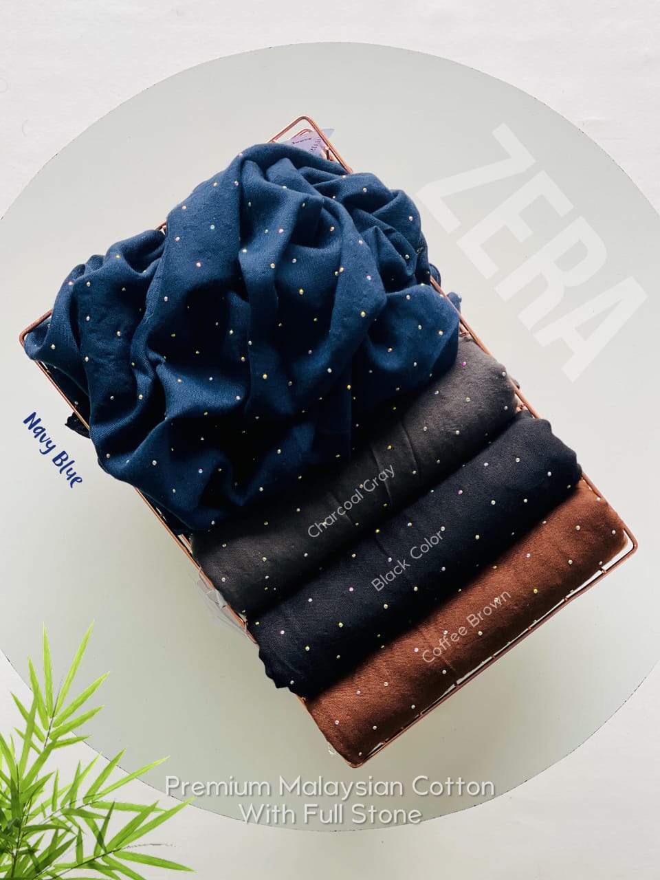 ZERA _PREMIUM MALAYSIAN COTTON WITH FULL CRYSTAL STONE