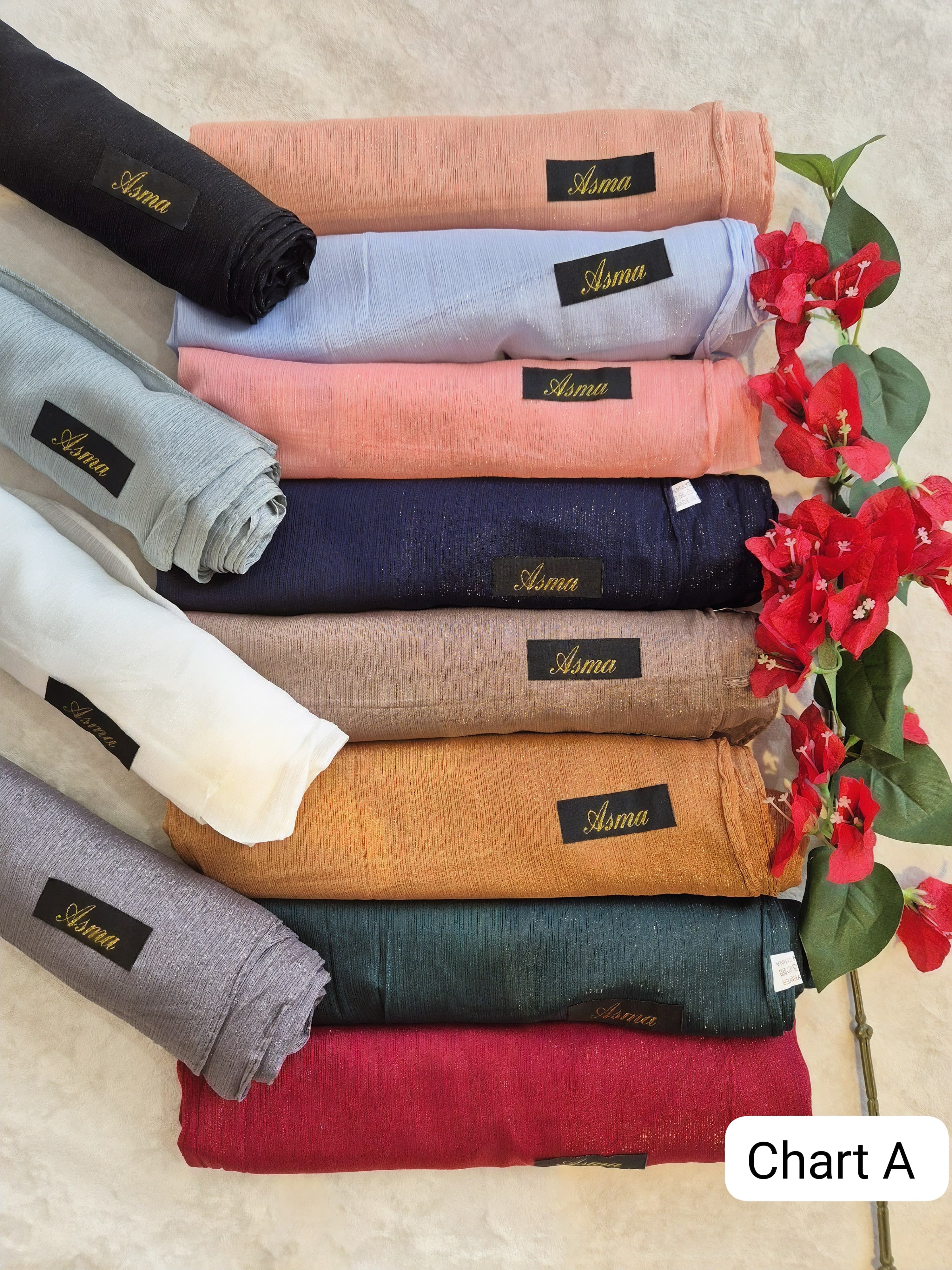 IMPORTED ASMA BRAND CHIFFON SHIMMER