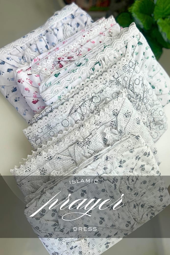 ✿Premium Cotton Lace Prayer dress  ✿