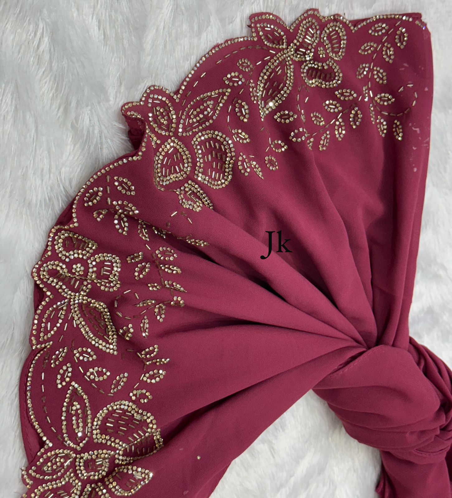 New design of heavy Malaysian chiffone with original jharkand handwork