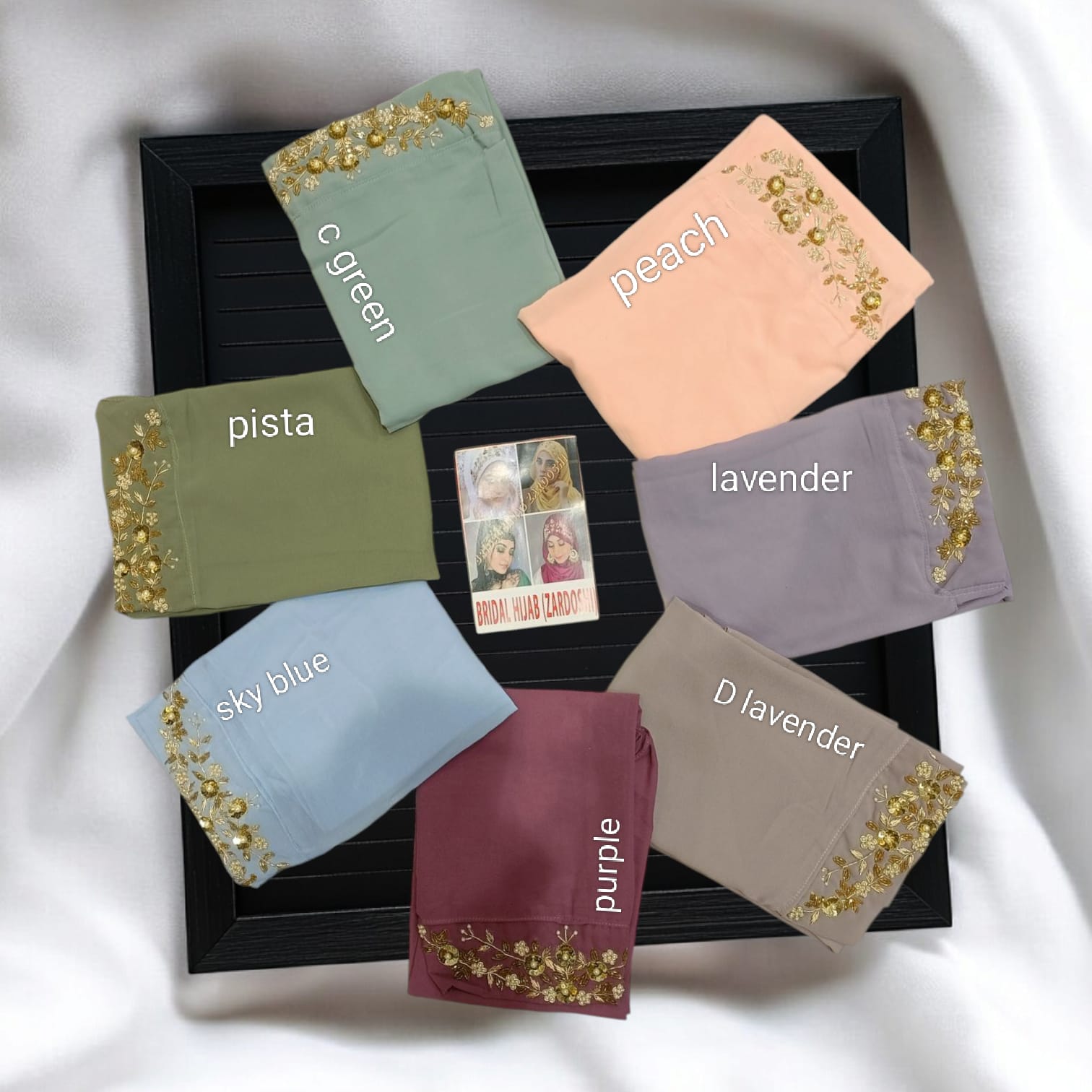 Zardoshi hand work  Bridal Hijabs