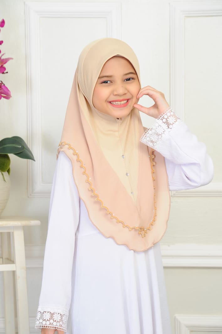 Kids Cotton ribbed Hijab