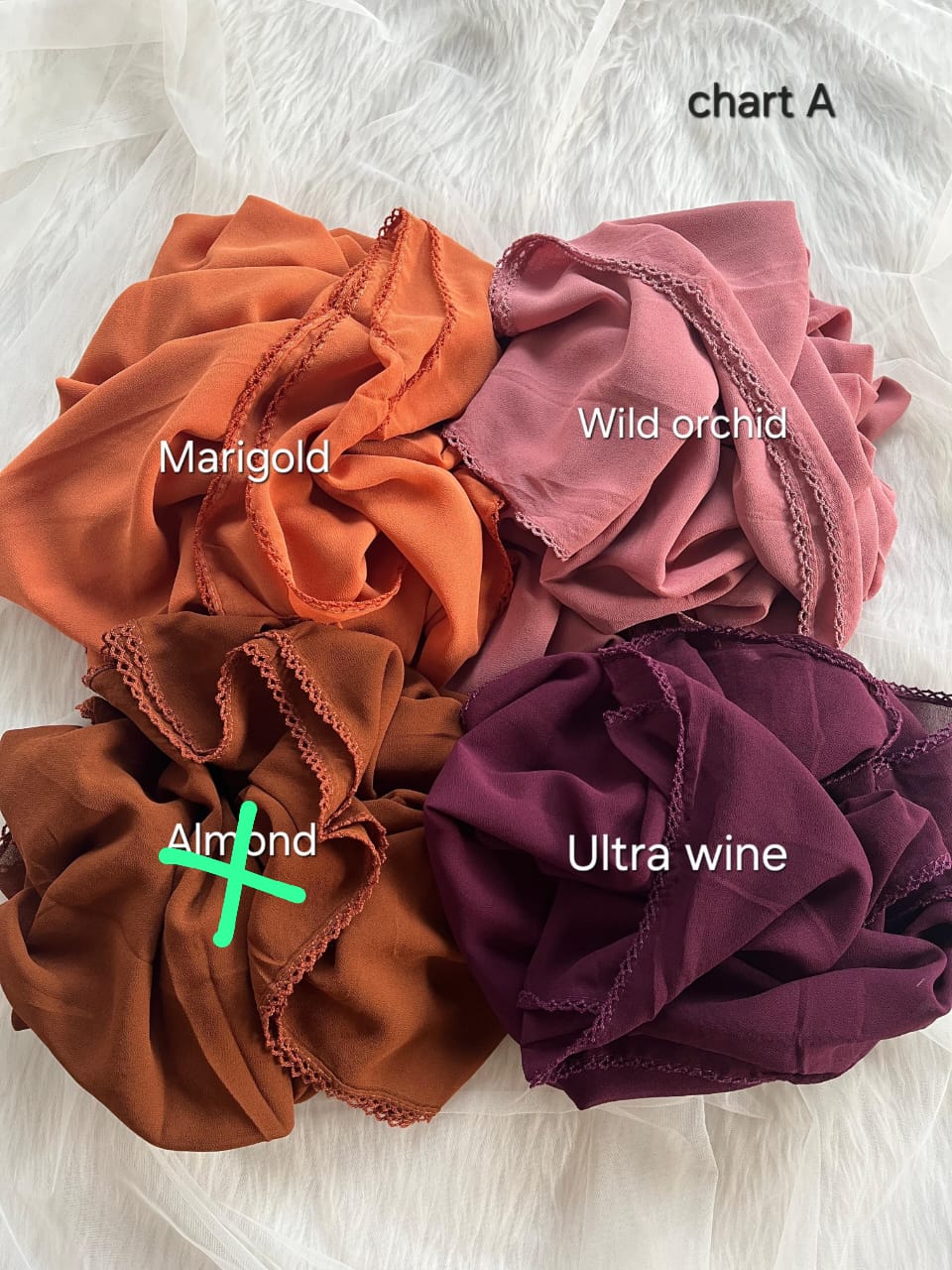 ✿ Malaysian georgette with crochet ✿