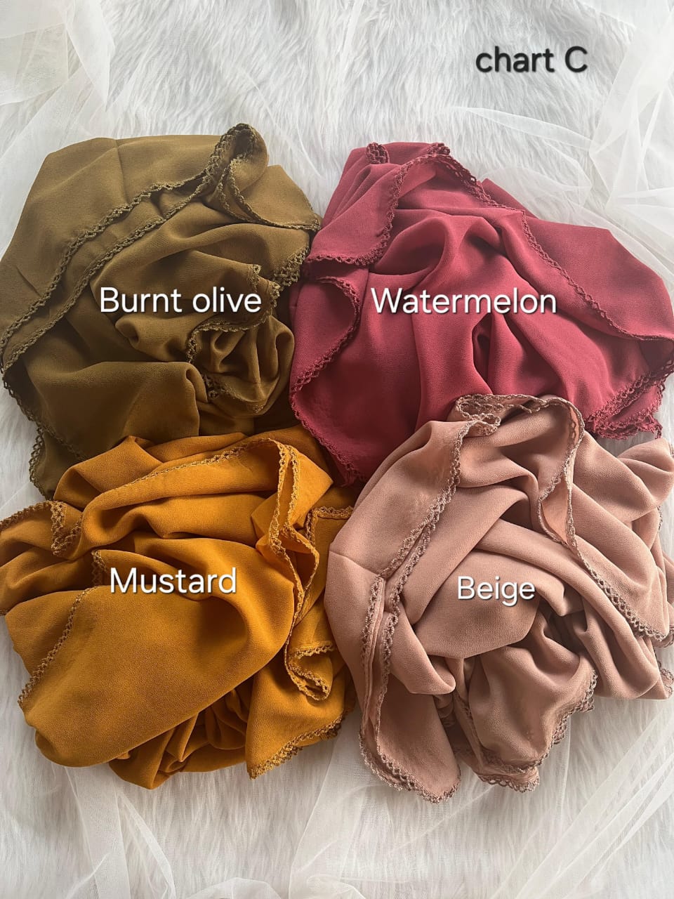 ✿ Malaysian georgette with crochet ✿