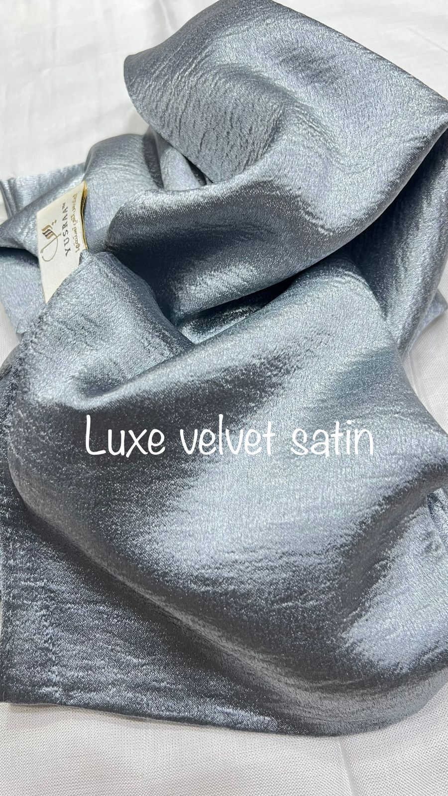 Imported premium luxe velvet satin hijabs