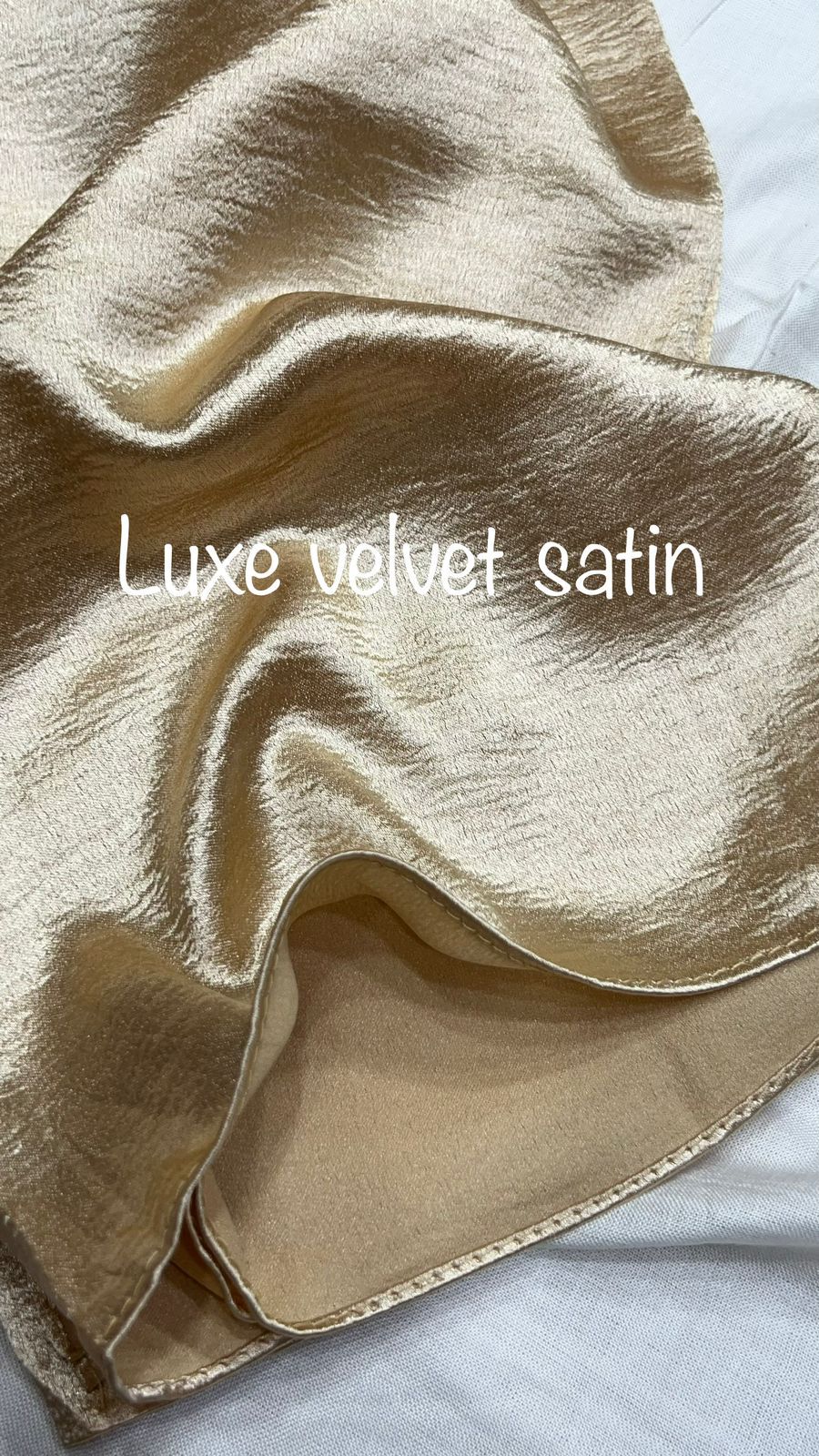 Imported premium luxe velvet satin hijabs
