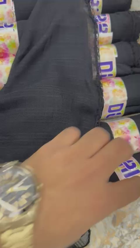 ORIGINAL JETT DEEP BLOOMING BLACK 🖤 WITH BORDER CROCHET